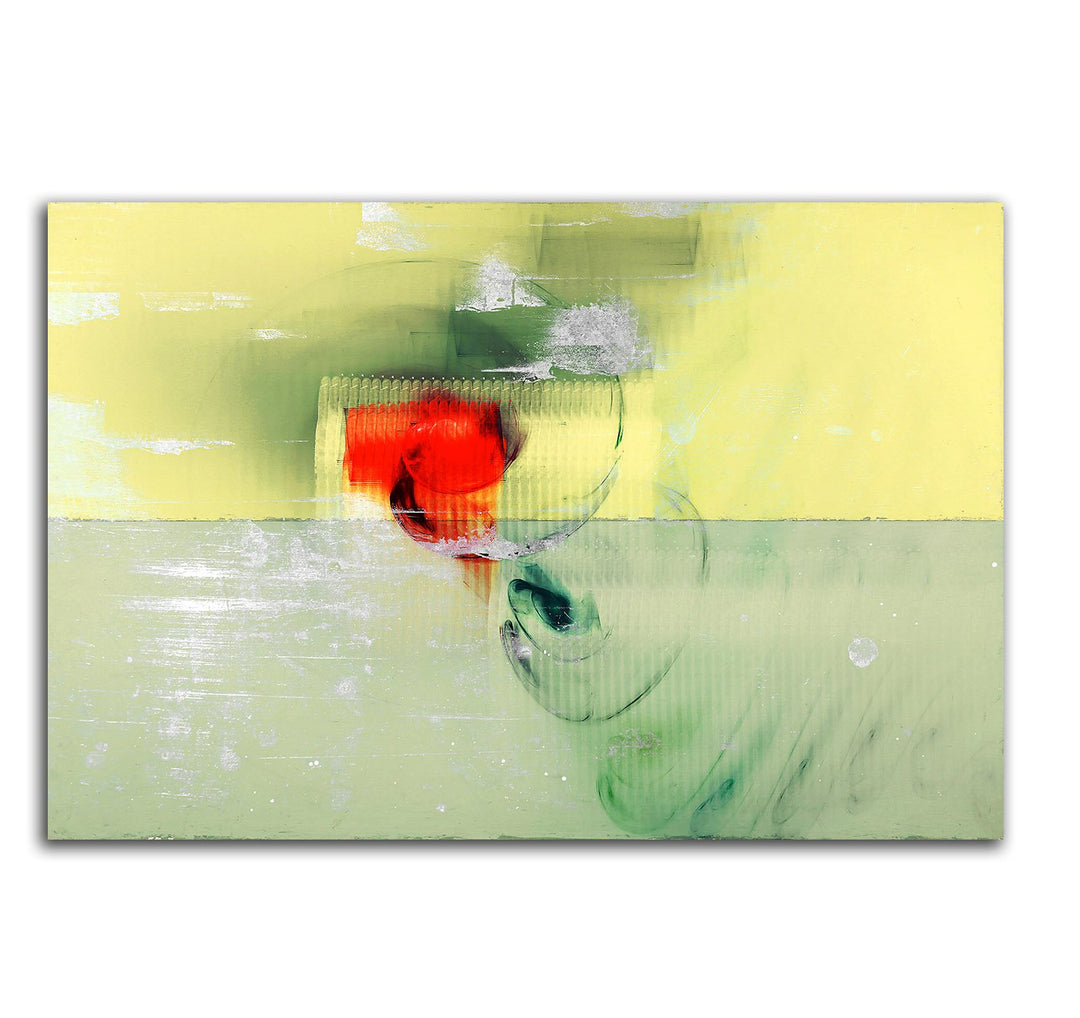 Paul Sinus Art 60x80cm Abstrakt033_Leinwandbild Abstrakte Kunst - Stille Sehnsucht - Kunstdruck auf