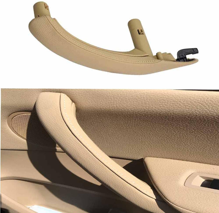 Hacreyatu Beige Leder Türgriff Links Rechts Innengriff Für B-MW X3 X4 F25 F26 2010-2016 (1 x Rechts)