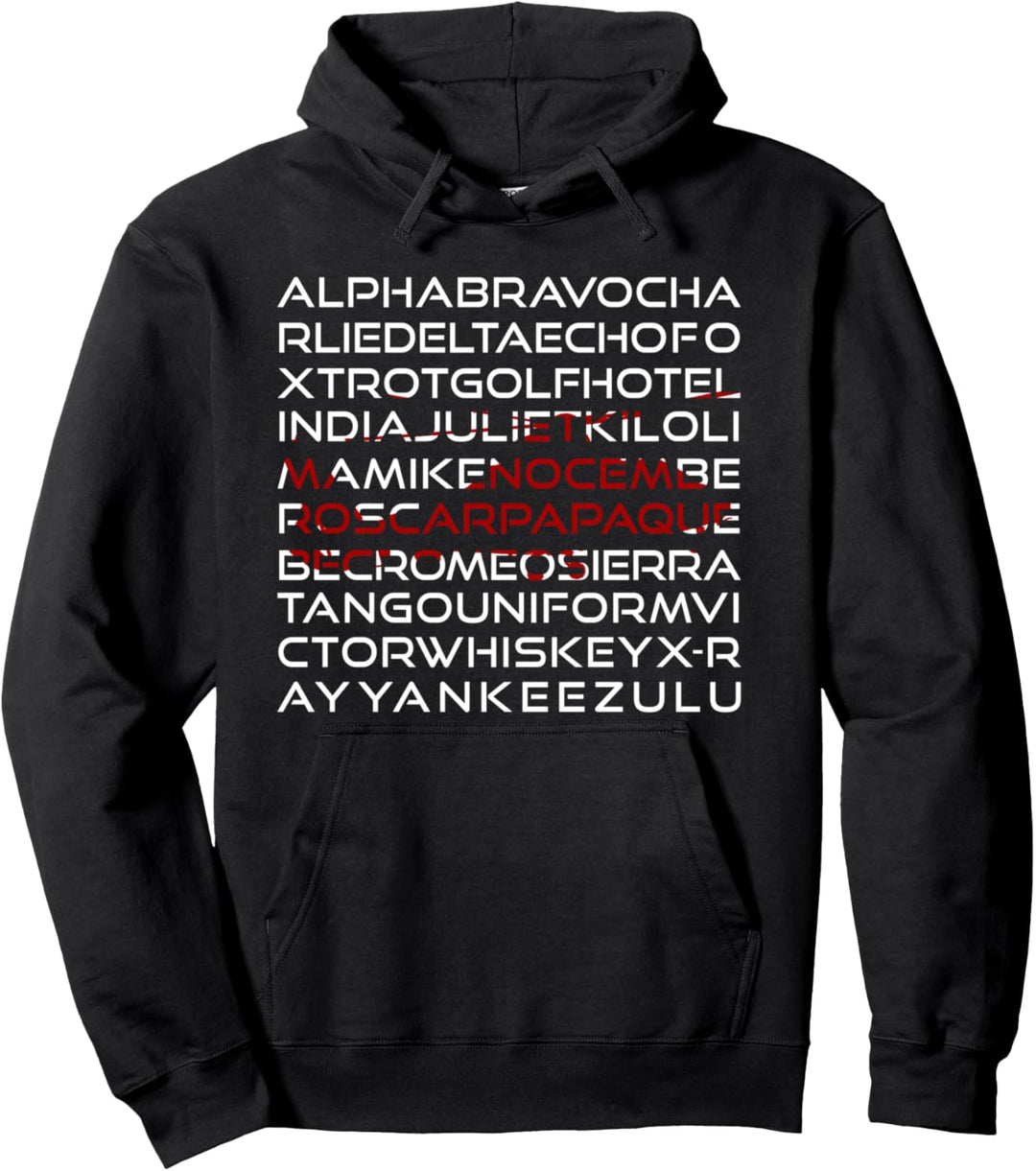 Phonetisches Alphabet Pilot hubschrauber Helikopter Geschenk Pullover Hoodie