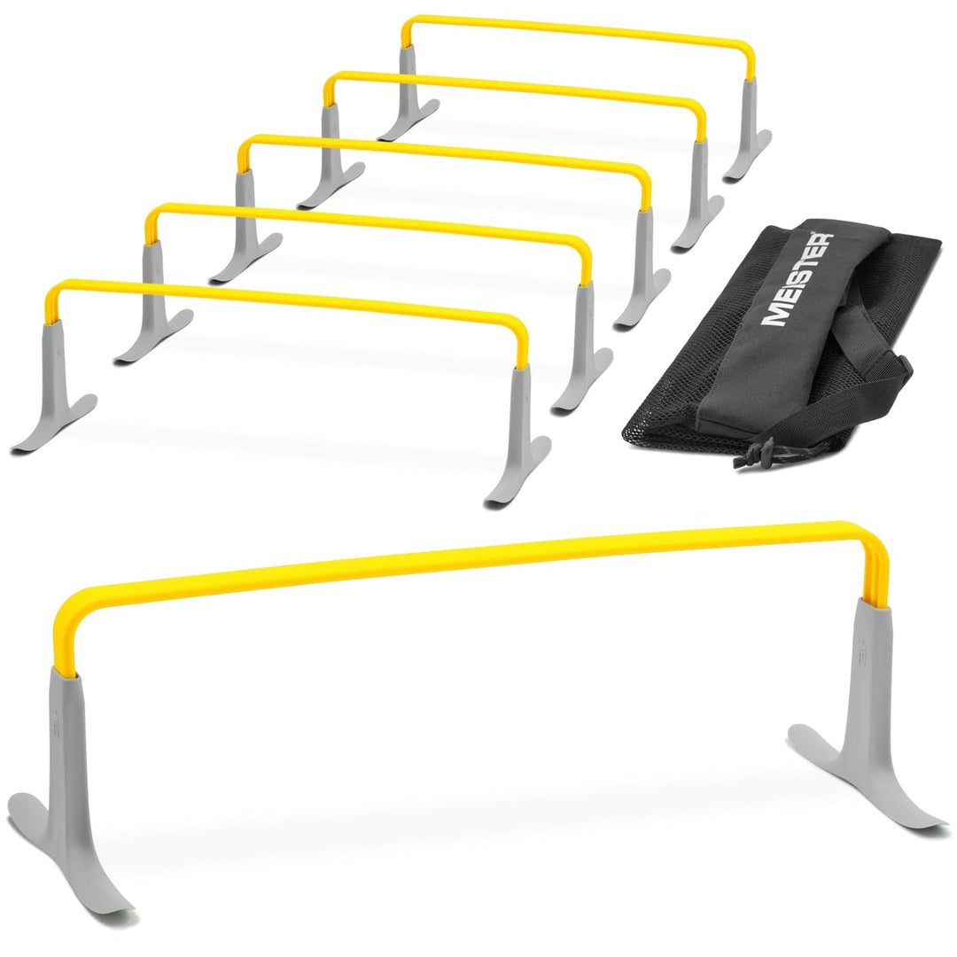 Meister ZoomFlex Agility-Hürden mit Tragetasche – Flex-Safe Modulares Geschwindigkeitstraining Leuch