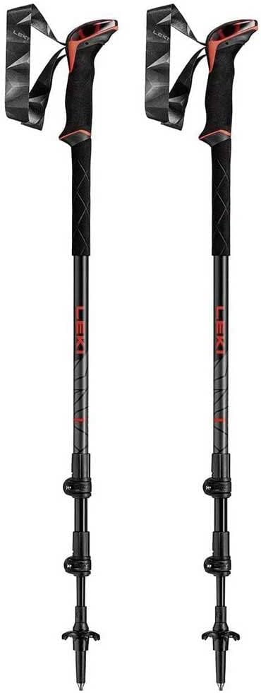 LEKI Makalu Stöcke bright red-black-dk anthracite 110 - 145 cm, bright red-black-dk anthracite 110 -
