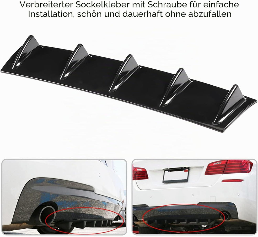 Heckschürze Spoiler, Universal Auto Heckschürze Chassis Haifischflosse Spoiler Flügellippe Diffusor