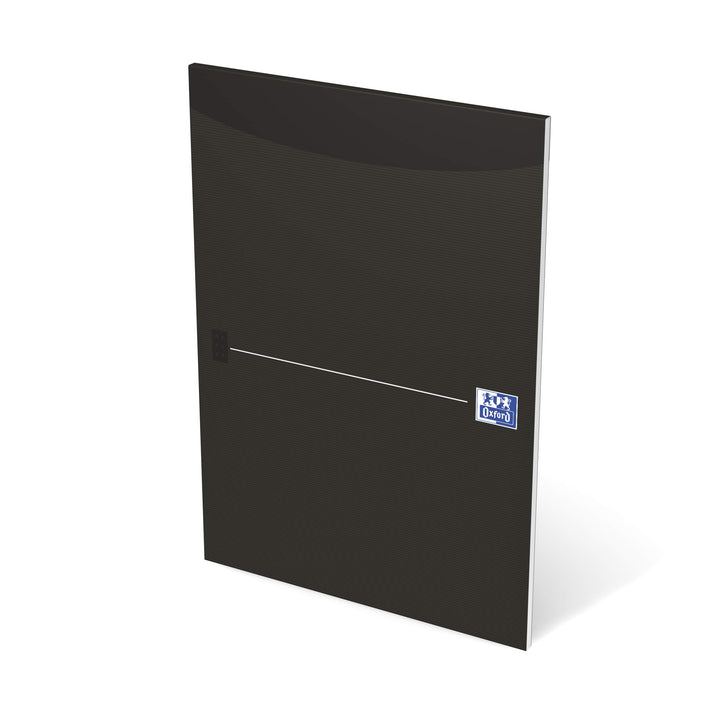 Oxford Briefblock A4 kariert, 50 Blatt, schwarz, 10 Stück, kariert
