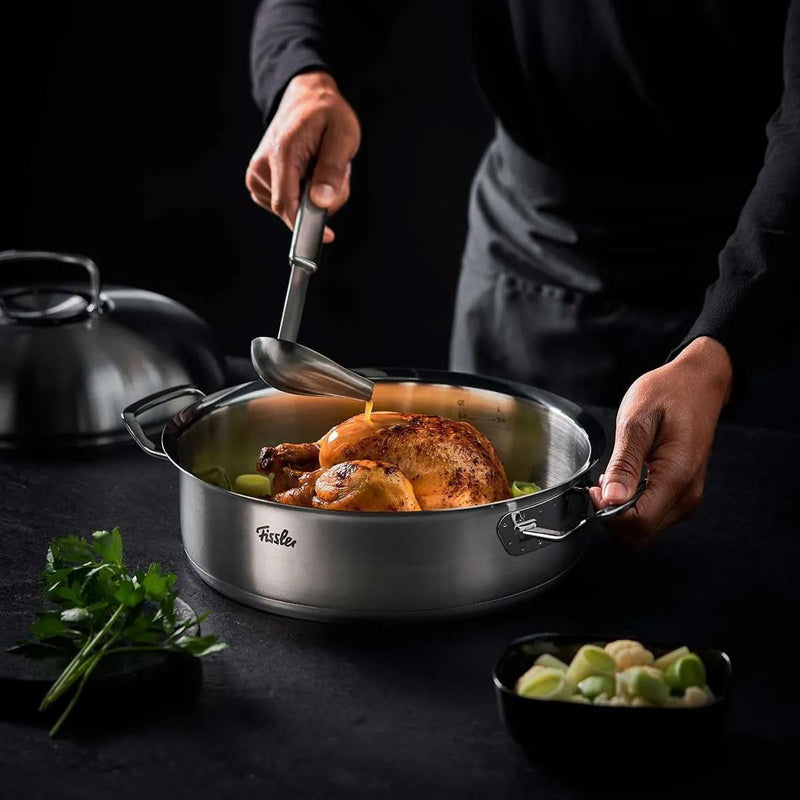 Fissler Original-Profi Collection / Edelstahl-Bräter (4,8 L - Ø 28 cm) Schmortopf rund, Bratentopf m