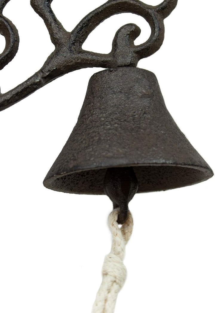 Glocke mit Klöppel Motiv Hirsch Gusseisen Türglocke Wandglocke Gartenglocke, Motiv Hirsch