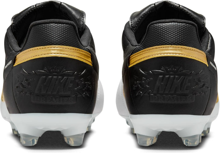 Nike Herren Premier 3 FG Low-Top Fussballschuh 40 EU White Metallic Gold Black, 40 EU White Metallic
