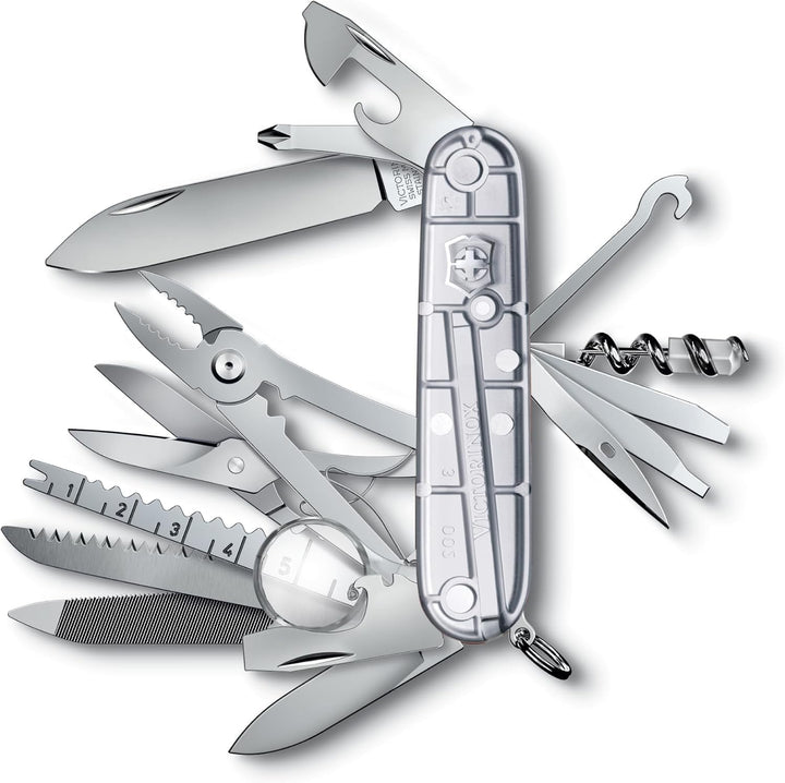 Victorinox, Schweizer Taschenmesser, Swiss Champ, Multitool, 33 Funktionen, Klinge, gross, Korkenzie