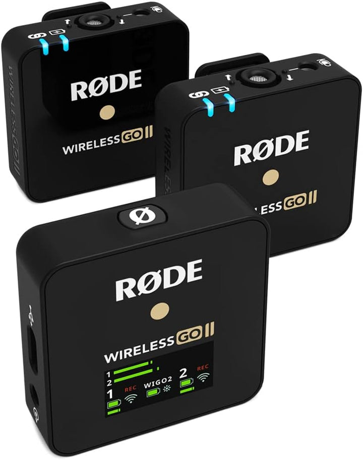 RØDE VideoMic Pro+ Premium Shotgun-Mikrofon & Wireless GO II Ultrakompaktes Kabelloses Zweikanal-Mik