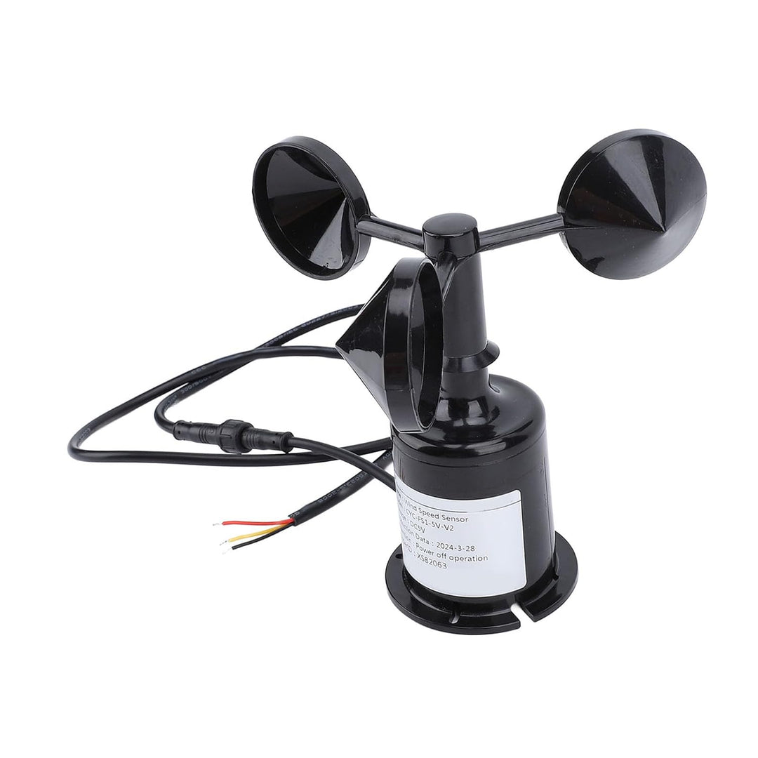 Haofy Windgeschwindigkeits-Anemometer 5 V DC, Kompatibel mit Unteren und Seitlichen Verkabelungsopti