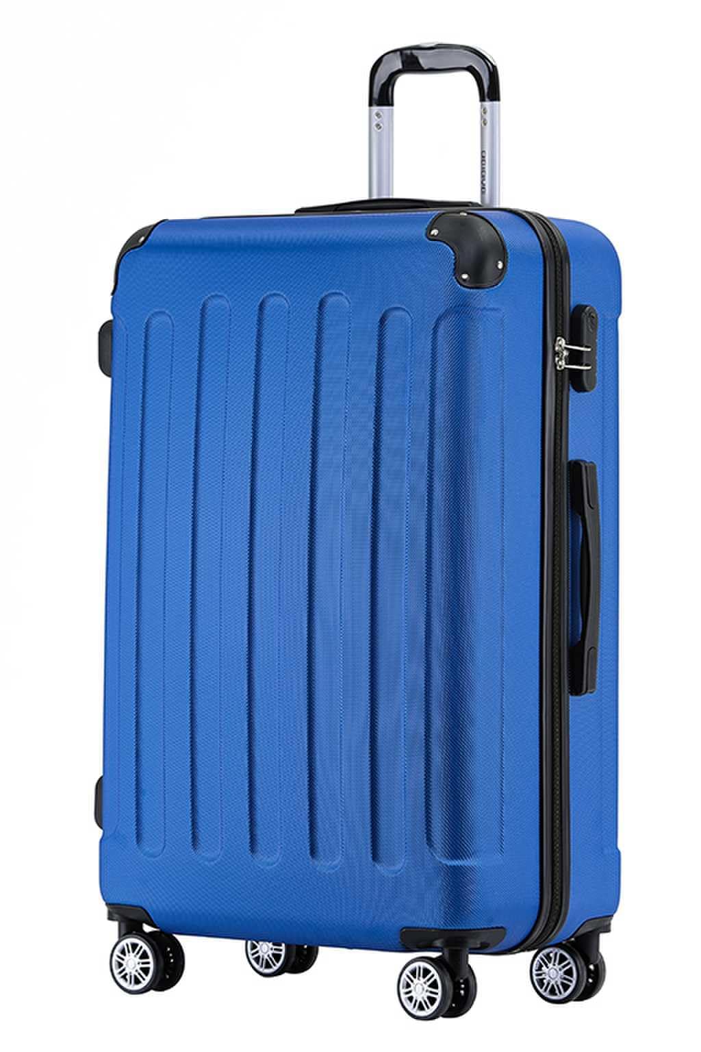 BEIBYE Zwillingsrollen Hardcase Reisekoffer Koffer Trolleys Hartschale in XL-L-M in 14 Farben (Diamo