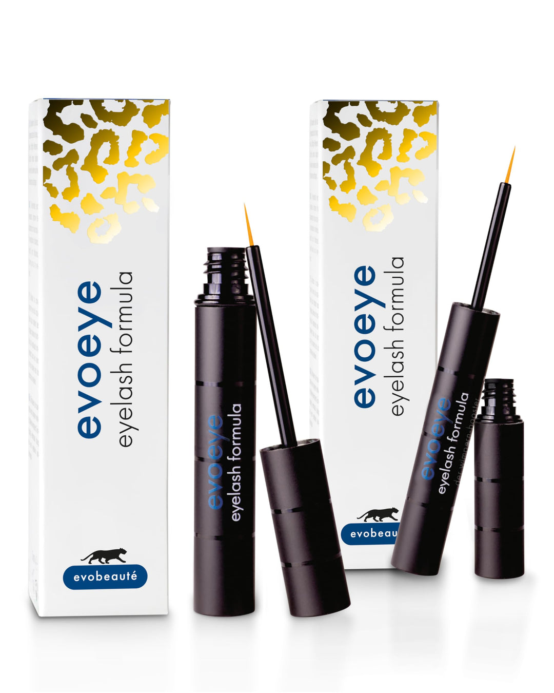 EVOBEAUTÉ Vorteils-Set evoeye Eyelash Formula 3ml + 1ml I Wimpernserum für lange & volle Wimpern in