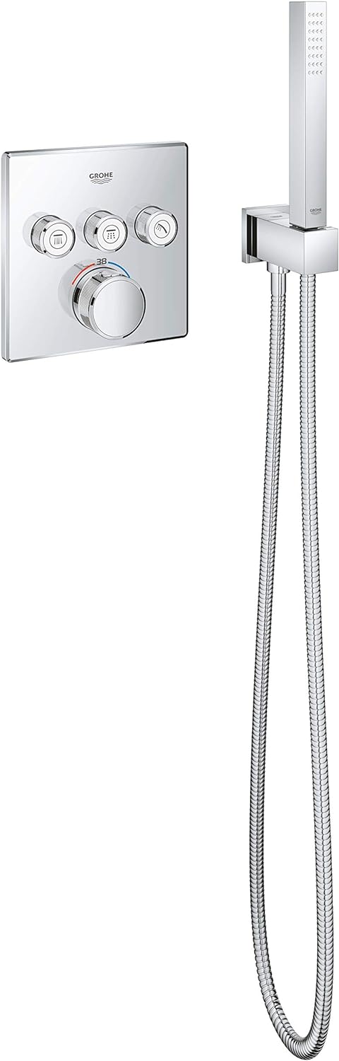 GROHE Relexaflex - Metallbrauseschlauch (1500mm, knickfest, hitzebständig bis 75°C), chrom, 28143000