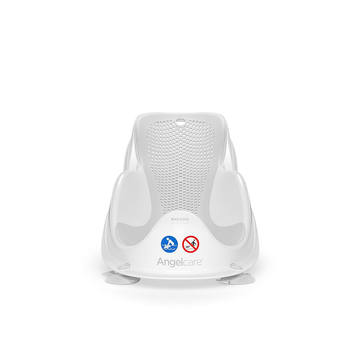 Angelcare ergonomischer Badesitz für die Baby-Badewanne Light Grey, angenehm weiche Liegefläche, auf