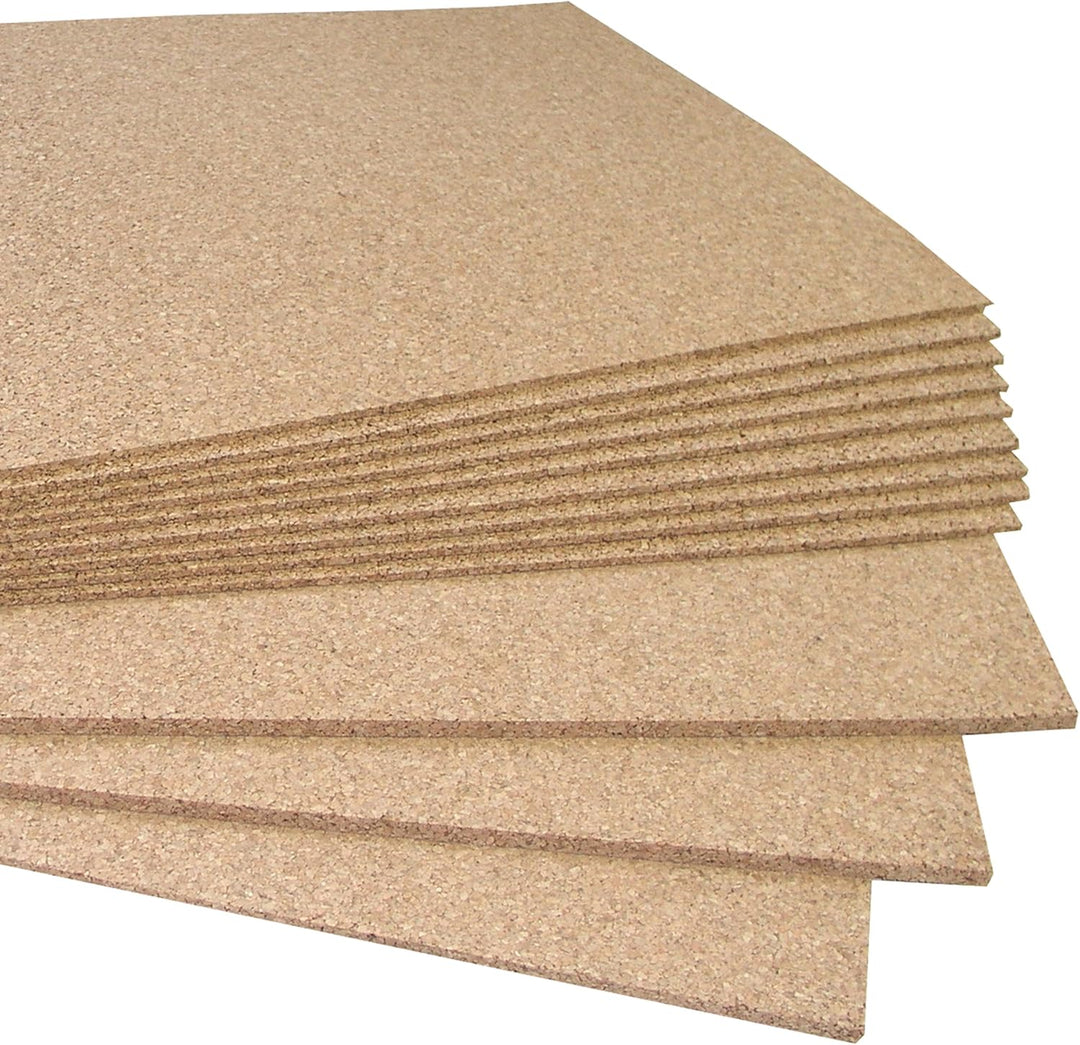 TRECOR® Pinnwand Korkplatte [Format: 925 x 610 mm] - 12 mm Stärke - Hochelastisch und Antistatisch -