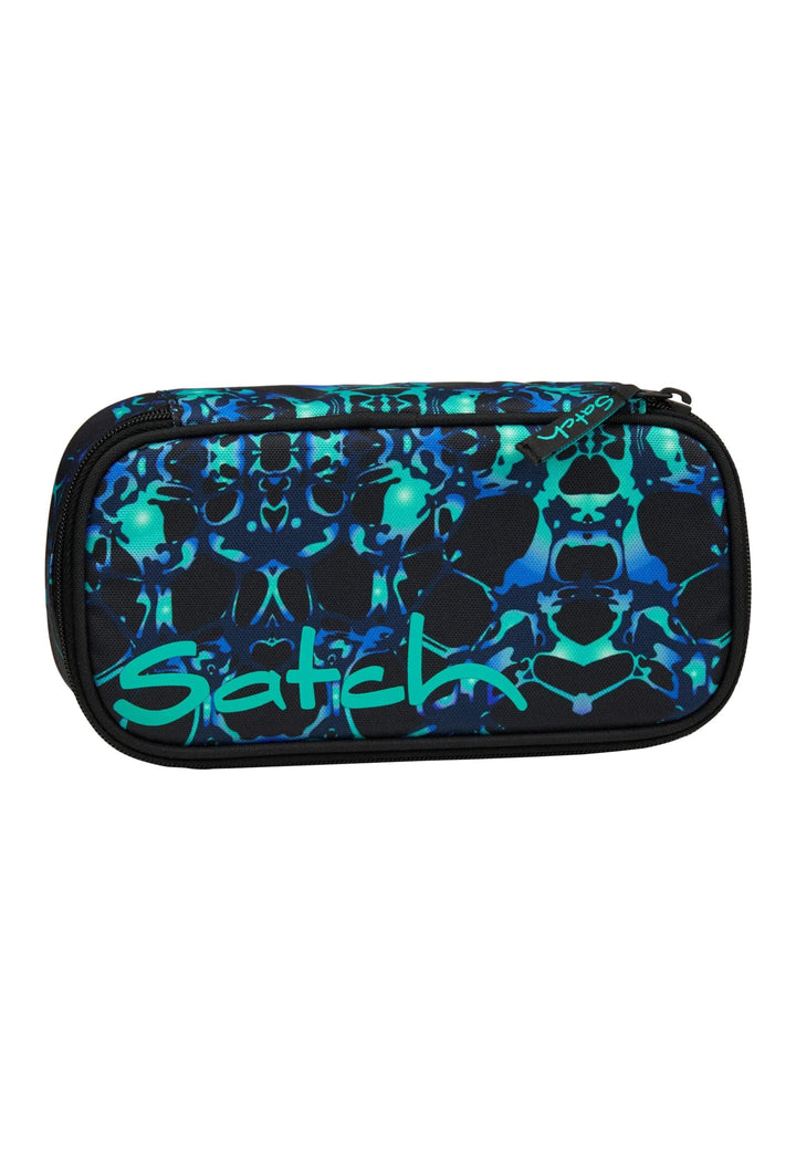 satch Schlamperbox extra gross inkl. Trennfach Reissverschlussfach Stiftehalter Geodreieck Sichtfens