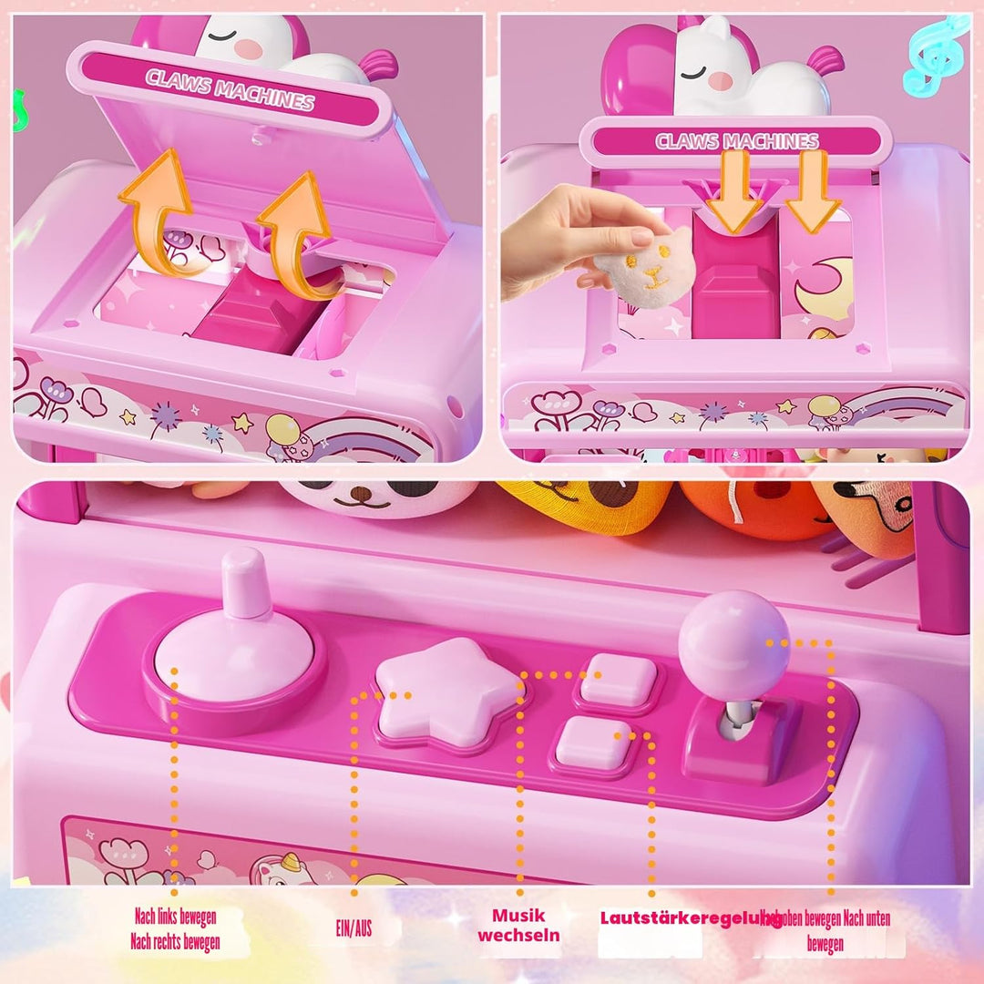 Skirfy Greifautomat für Kinder ab 6 Jahren,Mini Traumhafte Candy Grabber,Spielzeugautomat Greifspiel