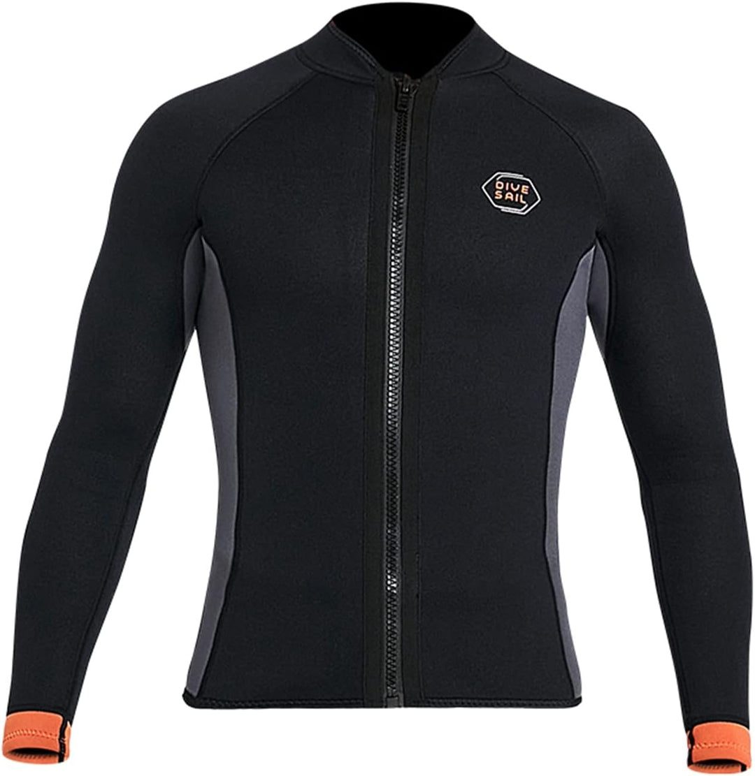 Heavyoff Neoprenanzug Tauchanzug Jacke Damen Herren 3mm Neoprenjacke Wassersport Badeanzug mit Reiss