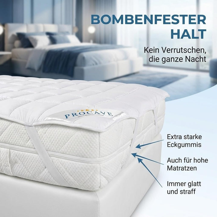 PROCAVE Matratzenschoner Micro-Comfort - Matratzenbezug - Matratzentopper - atmungsaktive Matratzena