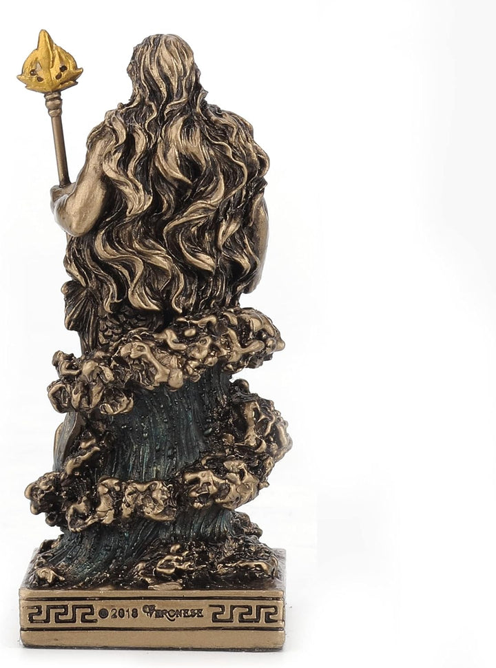 Veronese Design Poseidon Gott des Meeres Miniaturfigur Poseidon Schwarzem, Poseidon Schwarzem