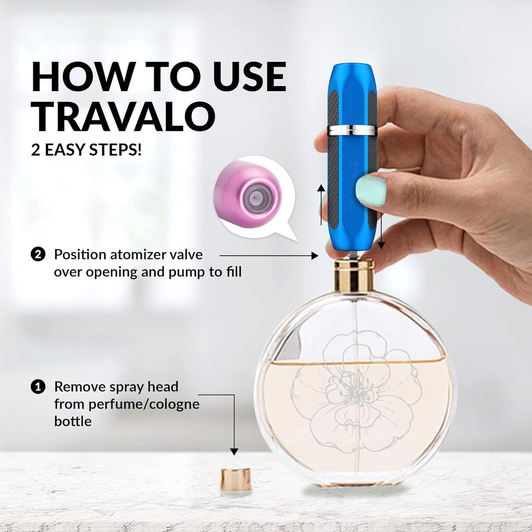 Travalo Vector Blue Parfümzerstäuber Blau, Blau