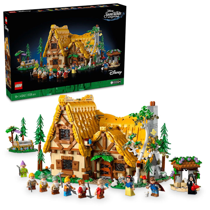 Lego Konstruktionsspielzeug Disney Die Hütte von Schneewittchen und den Sieben Zwergen 43242 Schneew