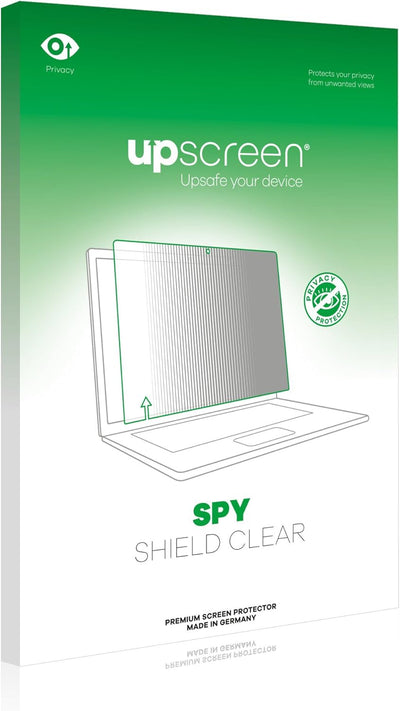 upscreen 15" Anti-Spy Blickschutzfolie für 15,0 Zoll Notebooks (38.1 cm) [331.6 x 186.6 mm, 16:9] -