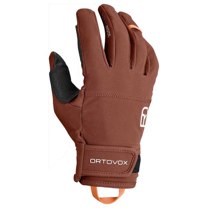 ORTOVOX Mens Tour Light Handschuhe S Ton / Orange, S Ton / Orange