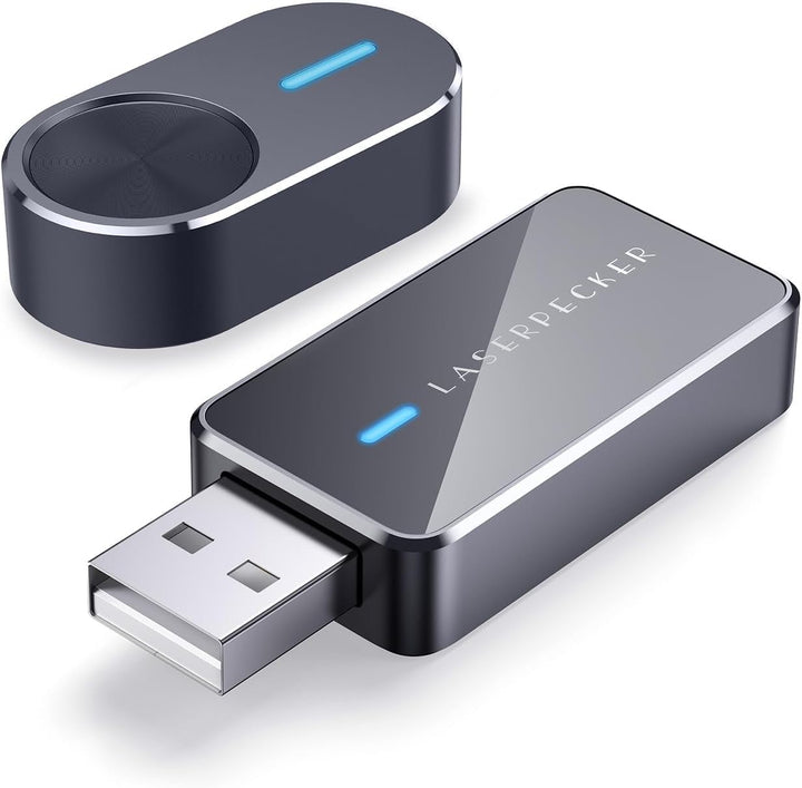 LaserPecker Bluetooth Adapter + Batch-Gravur-Taste, Mühelos Gravieren für PC-Anschluss & Stapelprodu