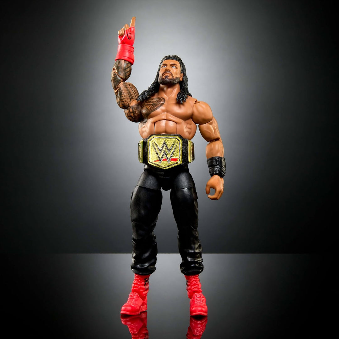 Mattel WWE Elite Actionfigur & Zubehör, 15,2 cm grosses Sammlerstück Roman Reigns mit 25 Artikulatio