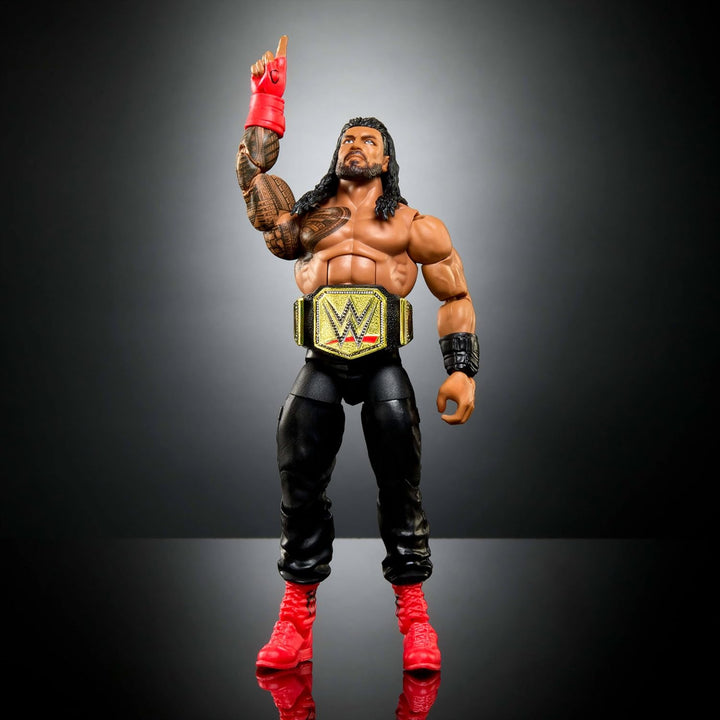 Mattel WWE Elite Actionfigur & Zubehör, 15,2 cm grosses Sammlerstück Roman Reigns mit 25 Artikulatio