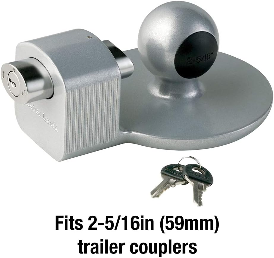 Master Lock Anhängerschloss, Anhängerkupplung, passend für 2-5/16 Zoll Kupplungen, 378DAT 2-5/16-Inc