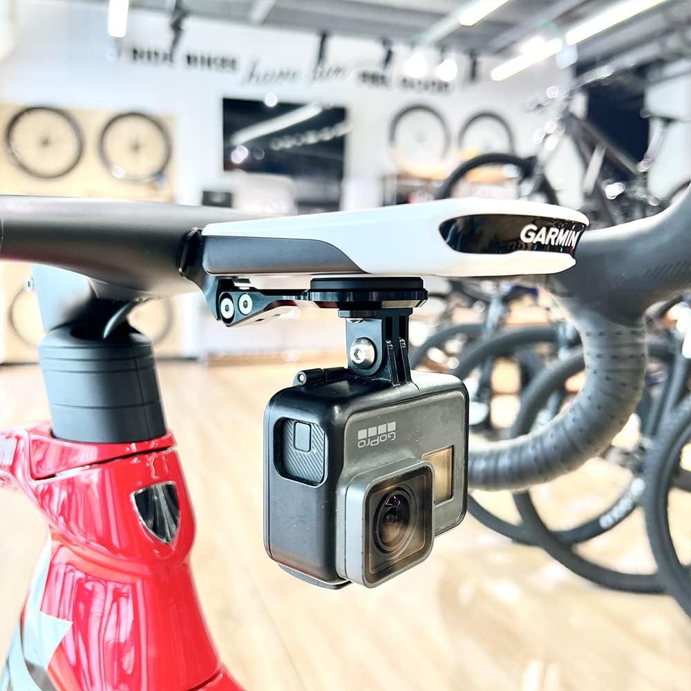 Cestbon Fahrradhalterung für Garmin Edge Wahoo Elemnt Combo Mount für Trek Madone verstellbar Aero V