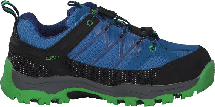 CMP Unisex Kinder Rigel Low Shoe Wp Trekking-& Wanderhalbschuhe 38 EU Blau Grau Grün Danube Bluish,