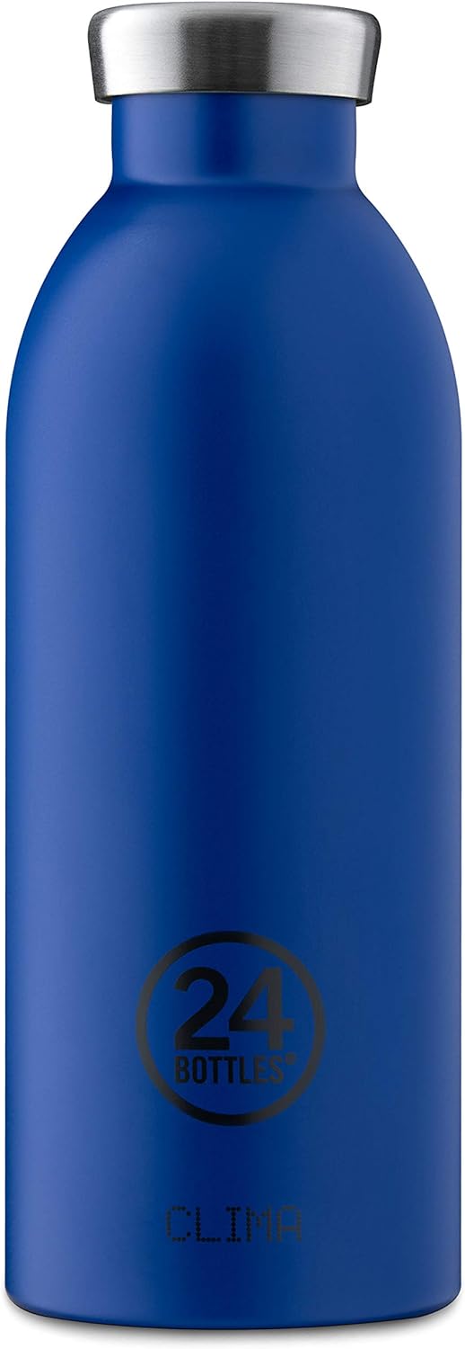 24 Bottles Clima Bottle Isolierflasche aus lebensmittelechtem Edelstahl in der Farbe Gold Blue, 500m