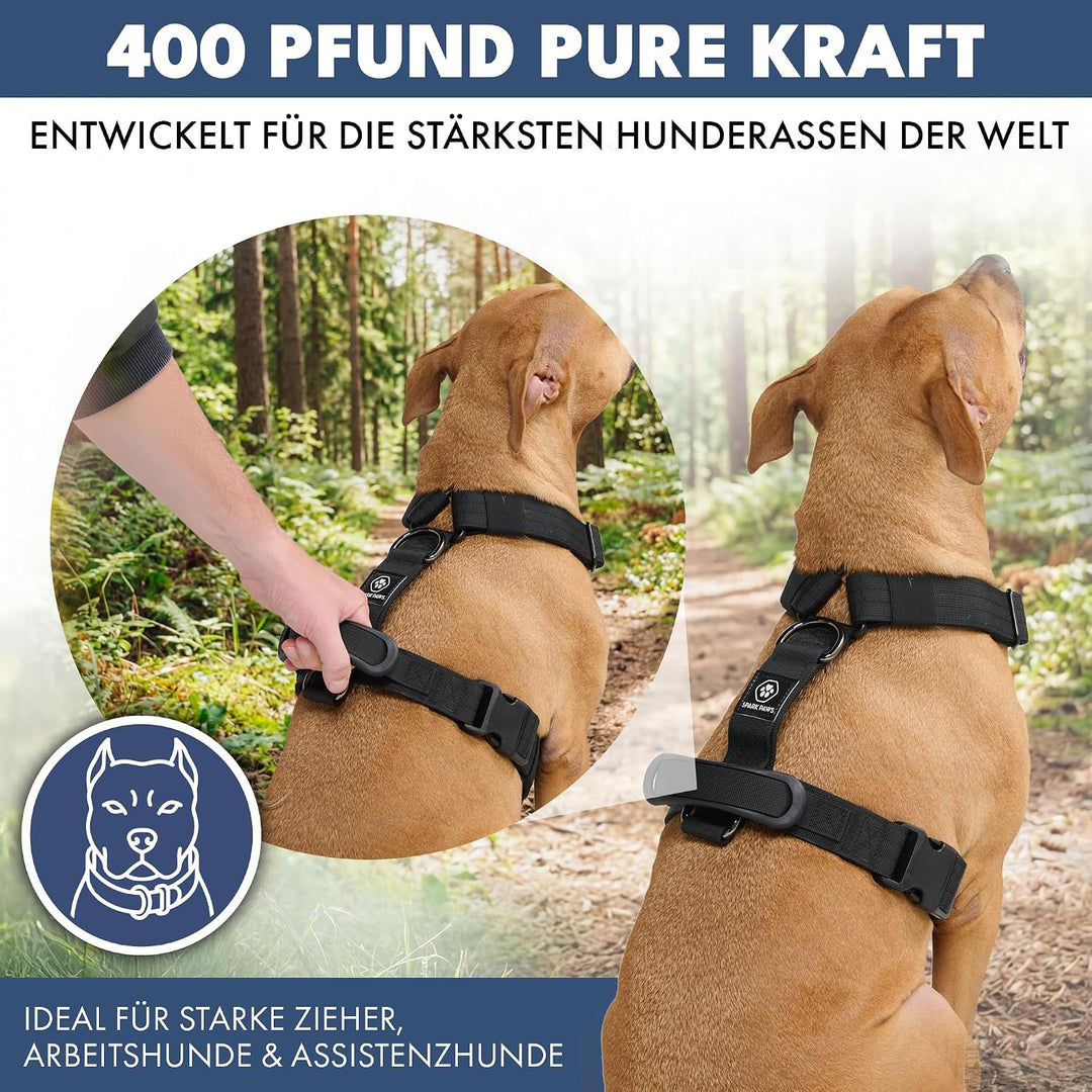 Spark Paws No Pull Hundegeschirr mit Griff für grosse Hunde, strapazierfähiges Hundegeschirr für gro