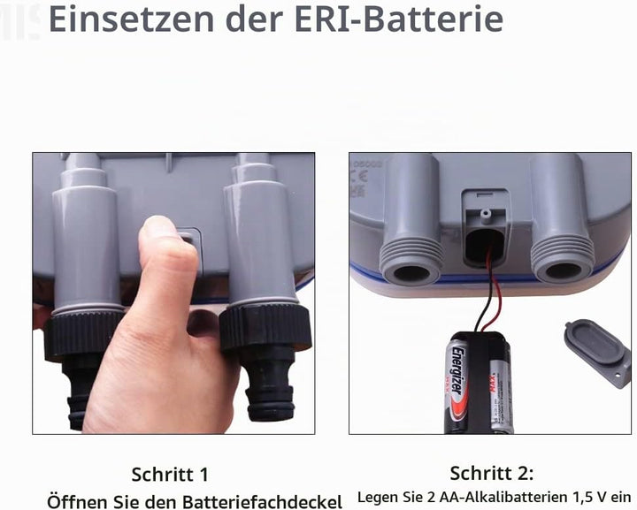 Aqualin Gartenbewässerungscomputer mit Zwei Ausgängen Bewässerungstimer Bewässerungstimer 21032A-Reg