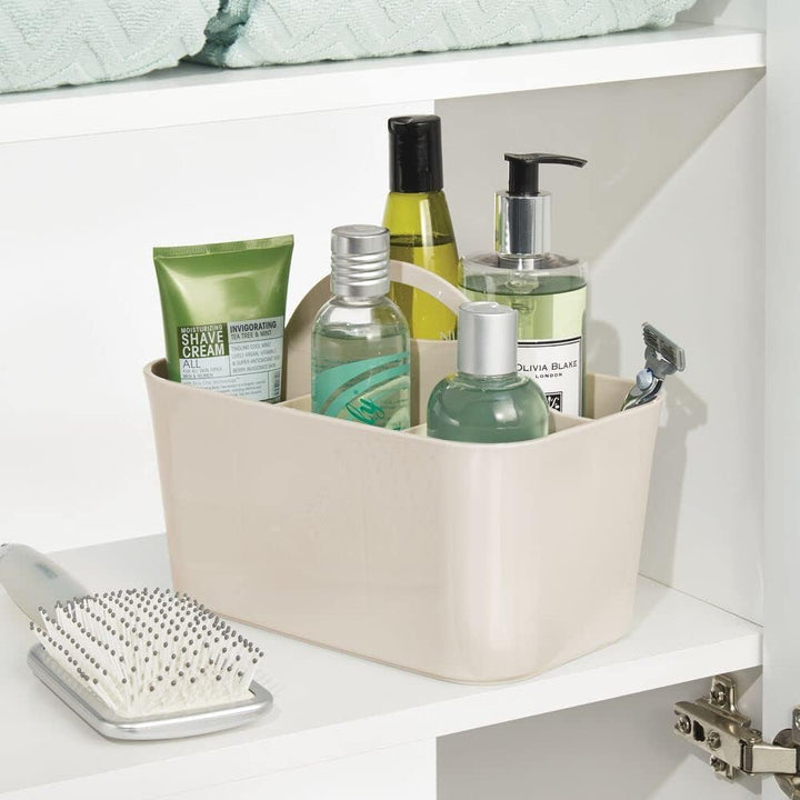 mDesign Badezimmer Korb mit Griff – als Kosmetik Organizer, Küchen Aufbewahrungsbox oder Handtuchhal