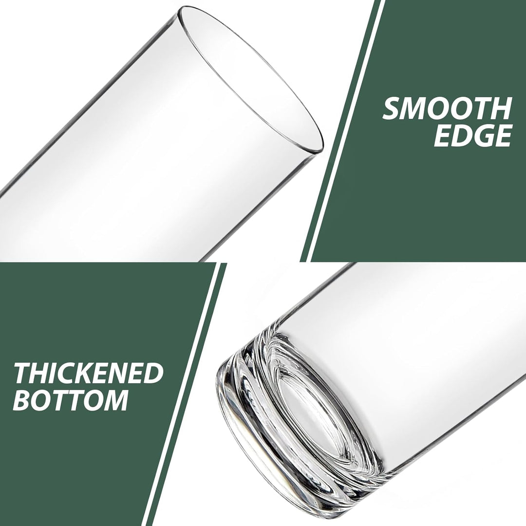 REALWAY Bruchsichere Trinkgläser aus Kunststoff, transparent, bruchsicher, spülmaschinenfest, BPA-fr