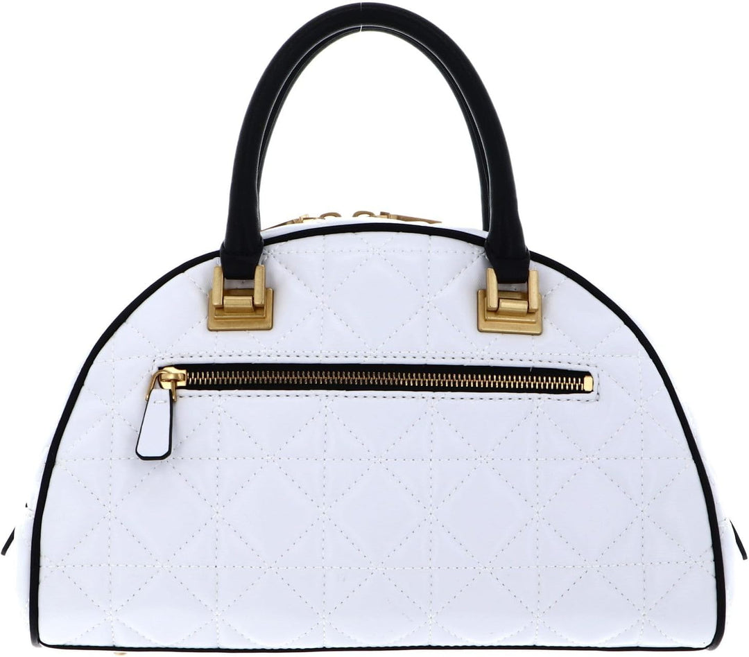 GUESS Damen Mildred Bowler Schulranzen, Griffe Oben Weiss/Opulenter Garten, Weiss/Opulenter Garten