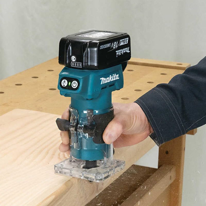 Makita DRT52SF Kantenfräse, 18 V, Ø 6 mm (1 x 3,0 Ah)