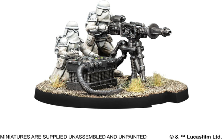 Asmodee, Star Wars: Legion – E-Web Heavy Blaster Team (E-Netz-Blaster-Geschütz-Team), DE-Version, Ta