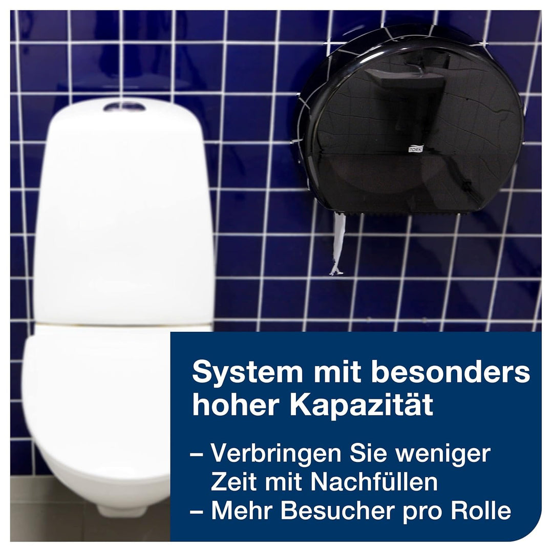 Tork 554008 Spender für Jumbo Toilettenpapier T1 / Tork Toilettenpapierspender mit extra hoher Kapaz