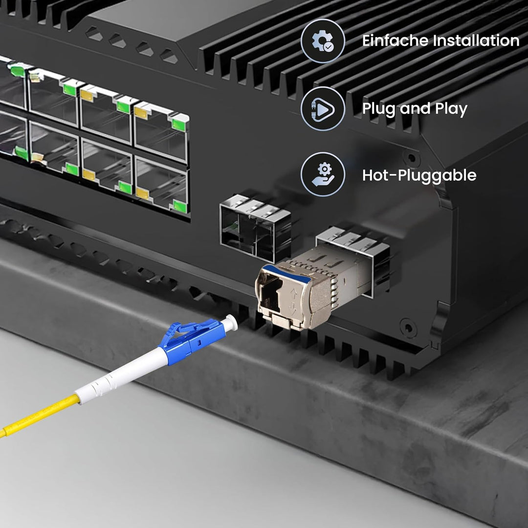 Extralink WDM SFP Modul Singlemode 25G LC 1270/1330nm bis 10km – Kompatibel mit Ubiquiti UniFi Netge