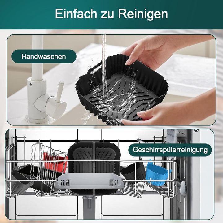 Silikonform Heissluftfritteuse für Cosori Turboblaze 5.5l/6l/6.2l/6.4l, 18 Stk Airfryer zubehör Set