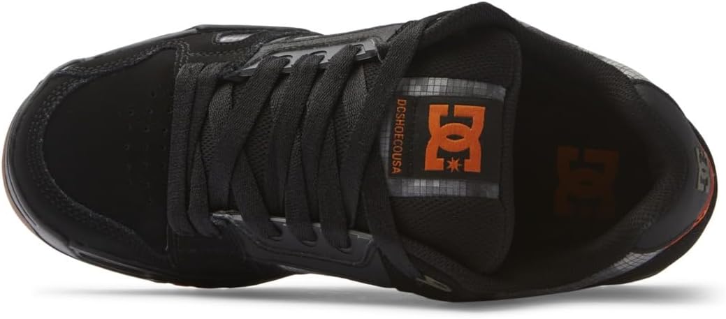 DC Shoes Herren Stag Sneaker 38 EU Black Orange, 38 EU Black Orange