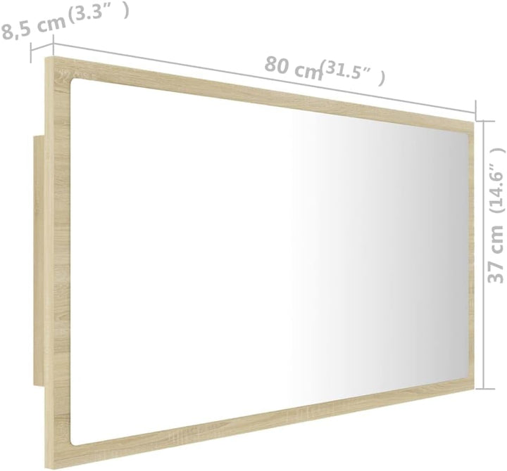 vidaXL LED Badspiegel Wandspiegel Badezimmerspiegel Lichtspiegel Spiegel Hängespiegel Bad Badezimmer