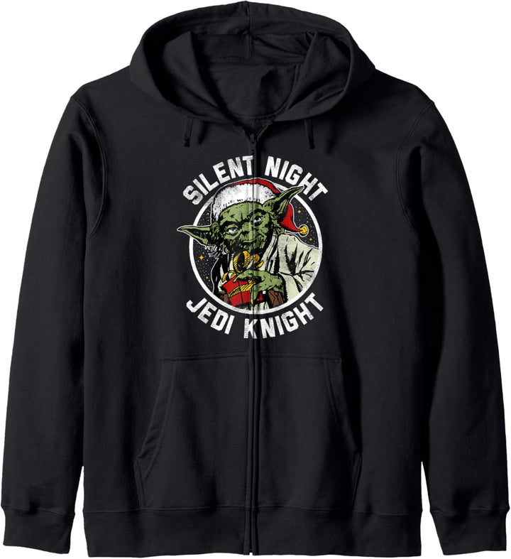 Star Wars Christmas Yoda Silent Night Jedi Knight Kapuzenjacke