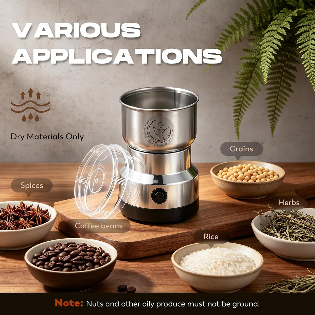 Moongiantgo Getreidemühle Multifunktionale 200W 14500rpm Gewürzmühle Ultrafeine Kaffeemühle, 300ml K