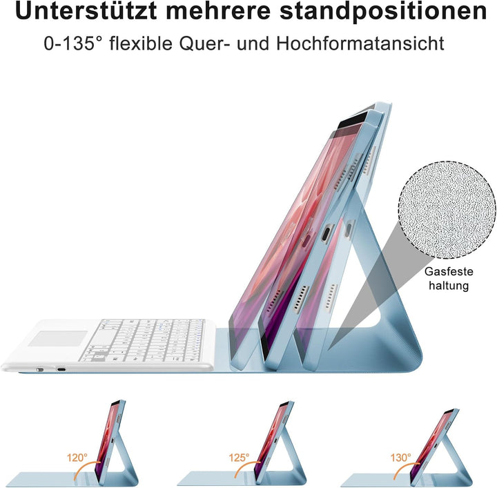 IVEOPPE Tastatur für Tab P12, Hülle mit Tastatur für P12 12.7" 2023, Magnetische Kabelloser Bluetoot