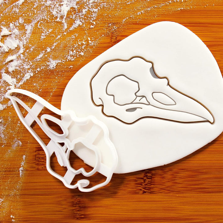 Sat von 3 Rabenschädel Ausstechformen, 3 Teil (Raven Skull)